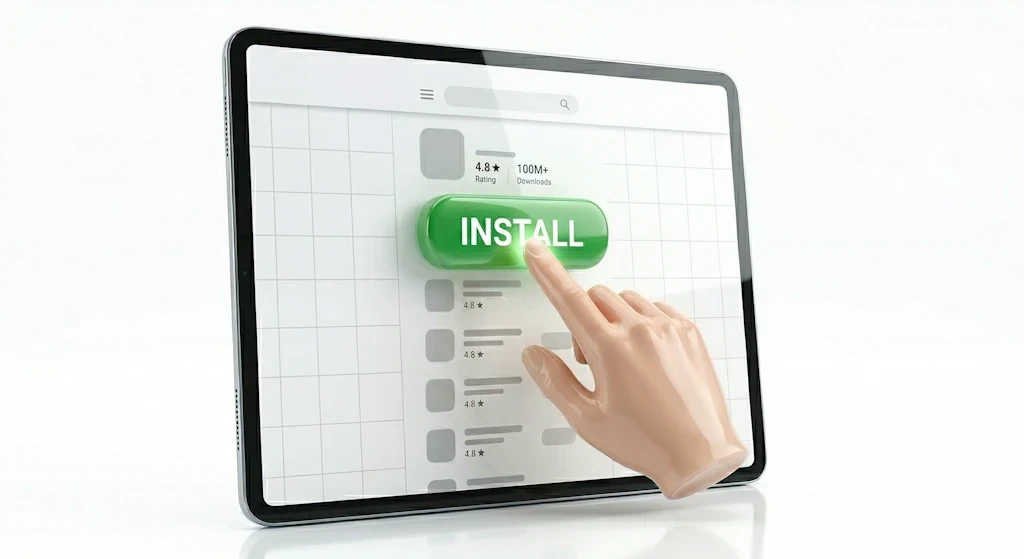 Fast setup of real-time social media counter app